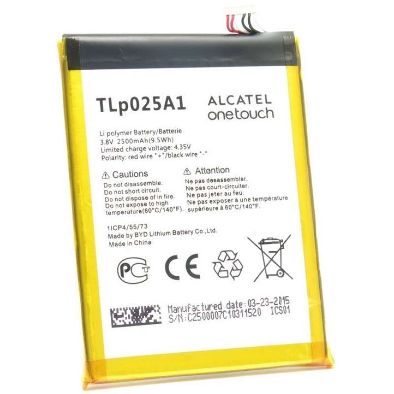 АКБ Alcatel TLp025A1 / TLp025A2 ( OT-5054D/OT-7043/OT-7044X/OT-7047D/OT-7048X )