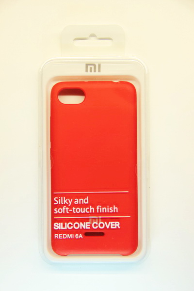 Чехол силиконовый Xiaomi Redmi Note 6A, красный