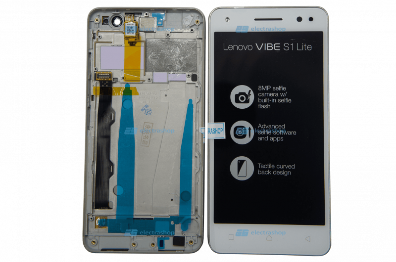 Дисплей Lenovo Vibe S1 Lite в раме Белый, Оригинал
